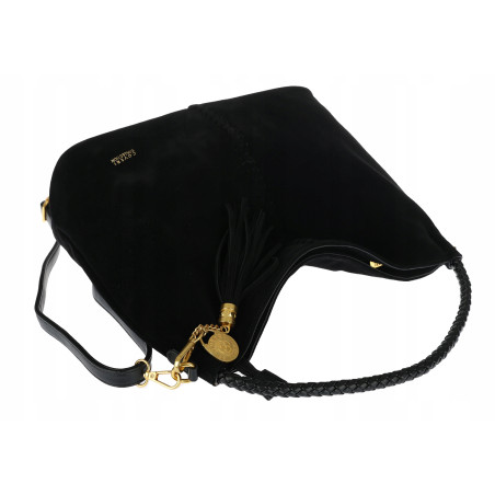Torebka Damska Listonoszka Worek Shopper Modna Torba na Ramię CC3546 Czarna