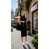 Torebka Damska Listonoszka Worek Shopper Modna Torba na Ramię CC3546 Czarna