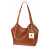 Torebka Damska Worek pleciona Shopper Modna torba na Ramię NSY2963 Brązowa