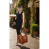 Torebka Damska Worek pleciona Shopper Modna torba na Ramię NSY2963 Brązowa
