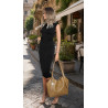 Torebka Damska Worek pleciona Shopper Modna torba na Ramię NSY2963 Beżowa