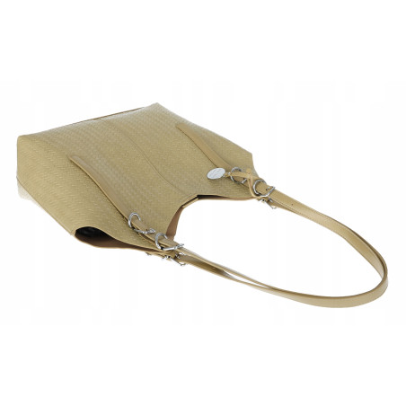 Torebka Damska Worek pleciona Shopper Modna torba na Ramię NSY2963 Zielona