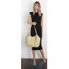 Torebka Damska Worek pleciona Shopper Modna torba na Ramię NSY2963 Zielona