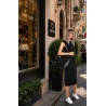 Torebka Damska Worek pleciona Shopper Modna torba na Ramię NSY2963 Czarna