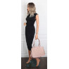Torebka damska kuferek listonoszka A4 shopper z ćwiekami modna CH25 Różowa