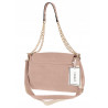 Torebka damska zamszowa pikowana shopper modna listonoszka 601276 Różowa