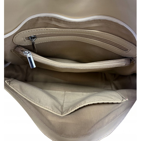 Torebka damska worek shopper pleciona na ramię listonoszka MC677 Czarna
