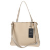 Torebka Damska Listonoszka Kuferek Shopper Torba na Ramię MC682 Beżowa