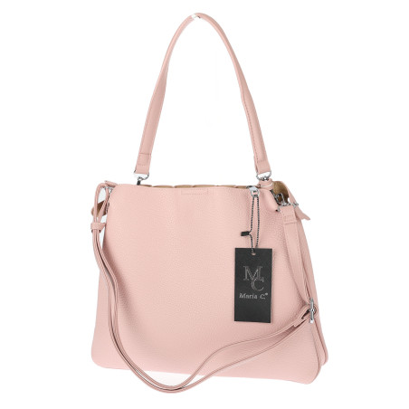 Torebka Damska Listonoszka Kuferek Shopper Torba na Ramię MC682 Różowa