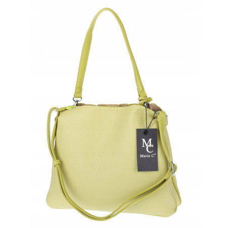 Torebka Damska Listonoszka Kuferek Shopper Torba na Ramię MC682 Zielona