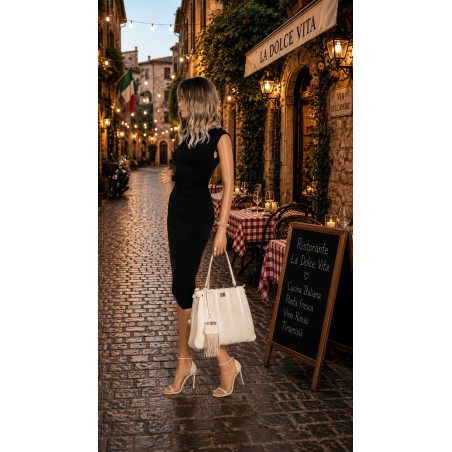 Torebka Damska Listonoszka Kuferek Shopper Torba na Ramię MC682 Beżowa