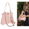 Torebka Damska Listonoszka Kuferek Shopper Torba na Ramię MC682 Różowa