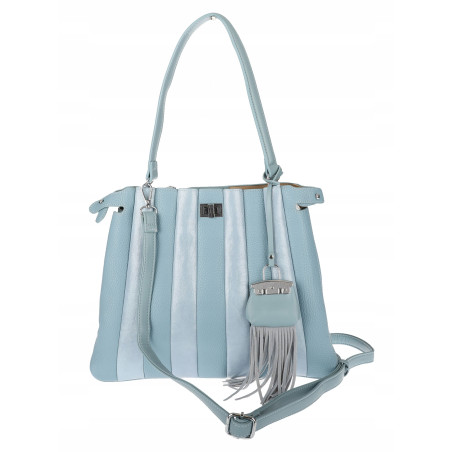 Torebka Damska Listonoszka Kuferek Shopper Torba na Ramię MC682 Niebieska