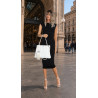Torebka Damska Listonoszka Kuferek Shopper Torba na Ramię MC682 Biała