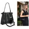 Torebka Damska Listonoszka Kuferek Shopper Torba na Ramię MC682 Czarna