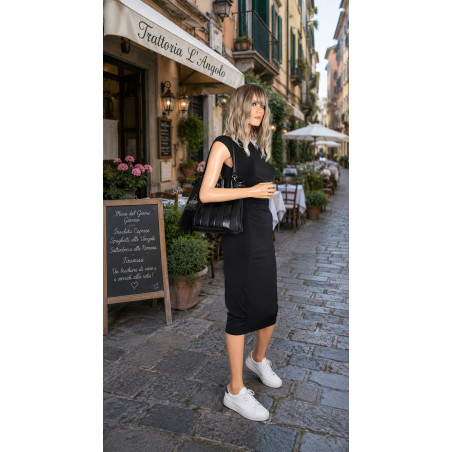Torebka Damska Listonoszka Kuferek Shopper Torba na Ramię MC682 Czarna