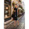 Torebka damska worek shopper na ramię frędzle duża modna boho MC687 Czarna