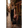 Torebka damska worek shopper na ramię frędzle duża modna boho MC687 Czarna