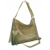 Torebka damska worek shopper na ramię frędzle duża modna boho MC687 Zielona