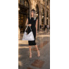 Torebka damska worek shopper na ramię frędzle duża modna boho MC687 Szara