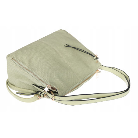 Torebka Damska kuferek do ręki Listonoszka Torba na Ramię CH27 Zielona