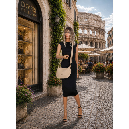 Torebka Damska listonoszka kuferek do ręki na ramię elegancka CC904 Beżowa