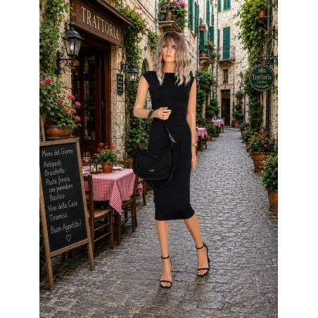Torebka Damska listonoszka kuferek do ręki na ramię elegancka CC904 Czarna