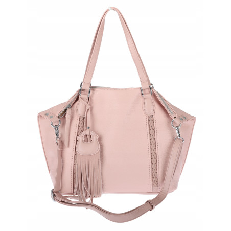 Torebka Damska Shopper worek na Ramię do ręki Listonoszka MC870 Różowa