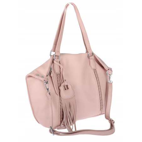Torebka Damska Shopper worek na Ramię do ręki Listonoszka MC870 Różowa