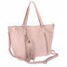 Torebka Damska Shopper worek na Ramię do ręki Listonoszka MC870 Różowa