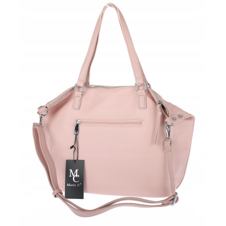 Torebka Damska Shopper worek na Ramię do ręki Listonoszka MC870 Różowa