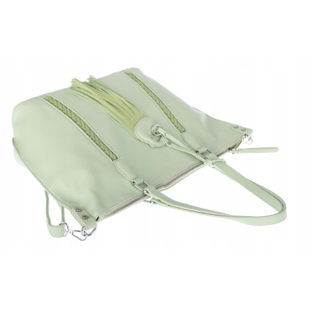 Torebka Damska Shopper worek na Ramię do ręki Listonoszka MC870 Zielona