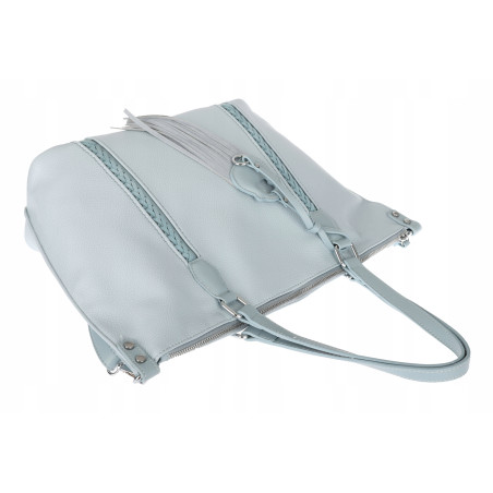 Torebka Damska Shopper worek na Ramię do ręki Listonoszka MC870 Niebieska