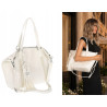 Torebka Damska Shopper worek na Ramię modna do ręki Listonoszka MC870 Biała