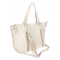 Torebka Damska Shopper worek na Ramię do ręki Listonoszka MC870 Beżowa
