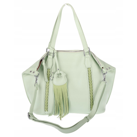 Torebka Damska Shopper worek na Ramię do ręki Listonoszka MC870 Zielona