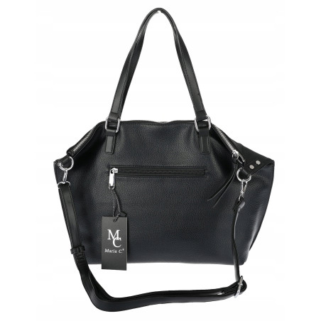Torebka Damska Shopper worek na Ramię do ręki Listonoszka MC870 Czarna
