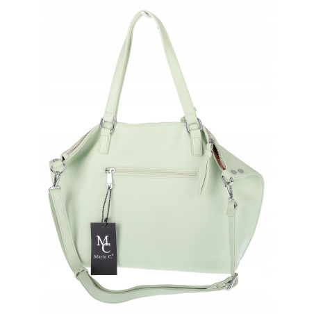 Torebka Damska Shopper worek na Ramię do ręki Listonoszka MC870 Zielona