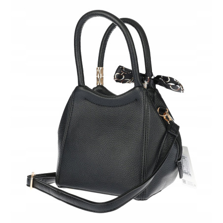 Torebka damska kuferek listonoszka apaszka elegancka modna CH56811 Czarna
