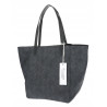 Torebka damska shopper worek A4 duża pojemna torba na ramię NO3793 Czarna