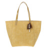 Torebka damska shopper worek A4 duża pojemna torba na ramię NO3793 Żółta