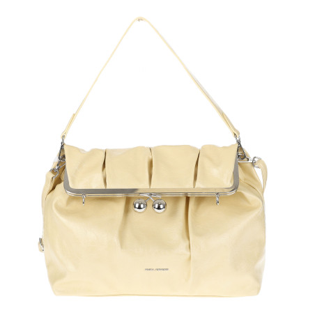 Torebka damska shopper na bigiel pojemna na ramię elegancka RS6085 Żółta