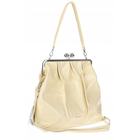 Torebka damska shopper na bigiel pojemna na ramię elegancka RS6085 Żółta