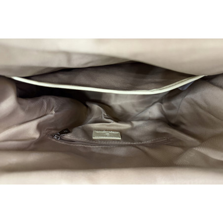 Torebka damska shopper na bigiel pojemna torba na ramię RS6085 Czekoladowa