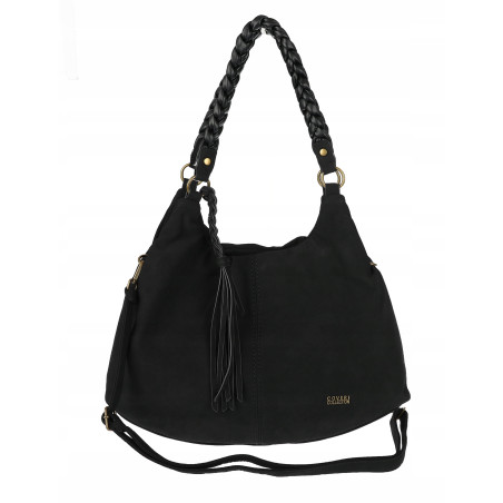 Torebka Damska Worek Shopper Torba na Ramię duża pajemna CC6612 Czarna