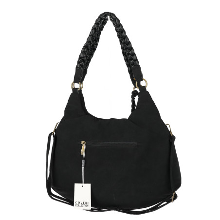 Torebka Damska Worek Shopper Torba na Ramię duża pajemna CC6612 Czarna