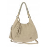 Torebka Damska Worek Shopper Torba na Ramię duża pajemna CC6612 Beżowa