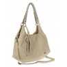 Torebka Damska Worek Shopper Torba na Ramię duża pajemna CC6612 Beżowa
