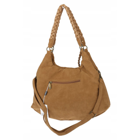 Torebka Damska Worek Shopper Torba na Ramię duża pajemna CC6612 Brązowa