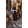 Torebka damska Tommasini A4 na ramię duża shopper worek NO3803 Niebieska